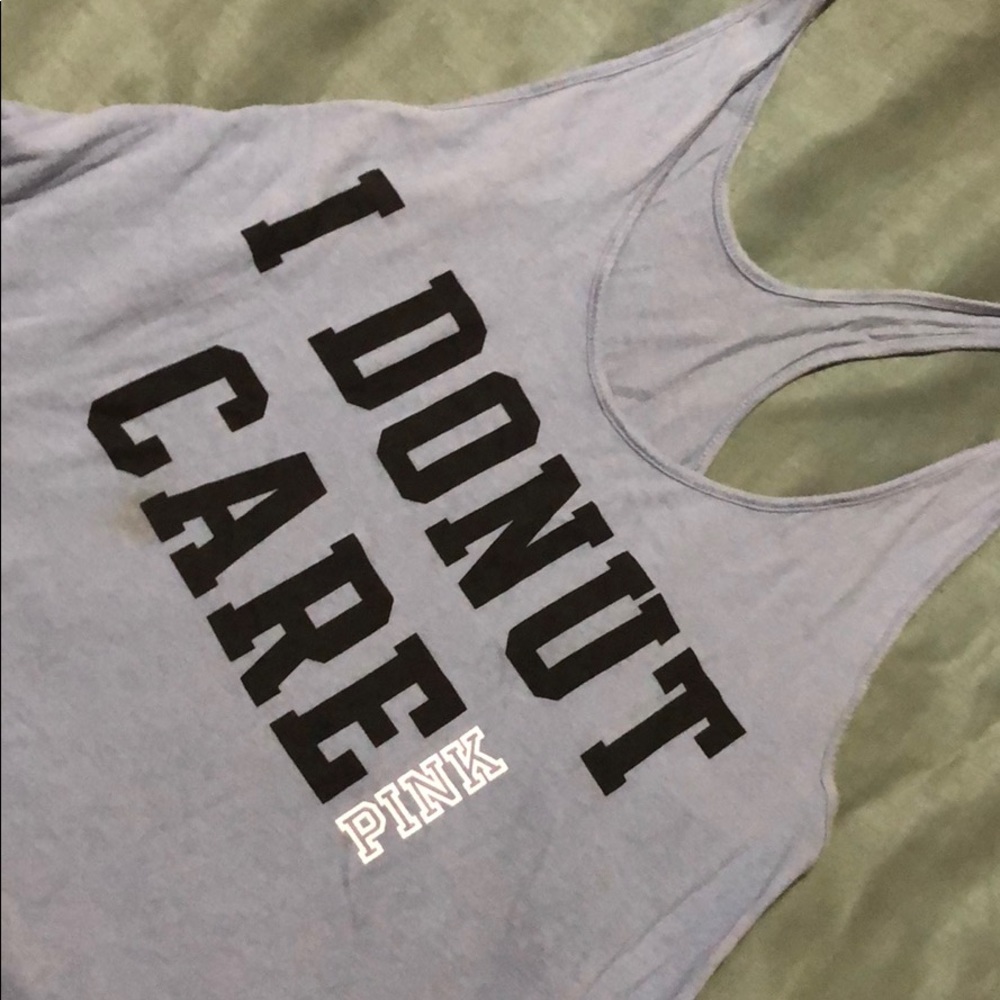 “I Donut Care” tank